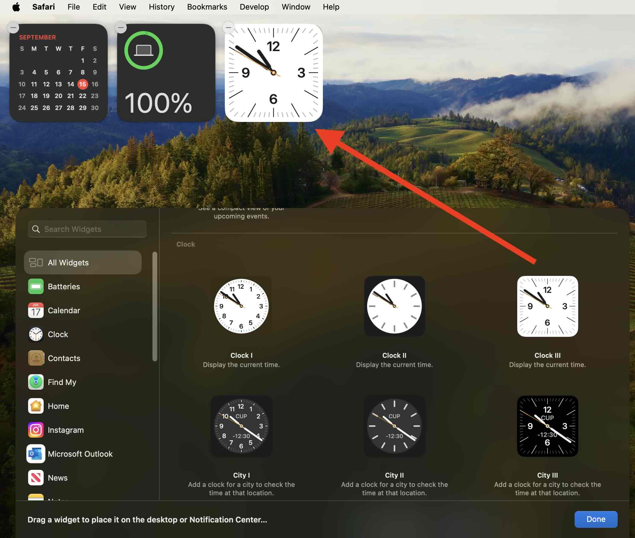 Add Widgets to Desktop on Mac on macOS Sonoma 14